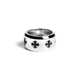 Bague à bande épaisse CH Plus