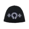 Bonnet Chrome Hearts Horseshoe Skull Cap – Noir Bonnet Chrome Hearts Horseshoe Skull Cap – Noir