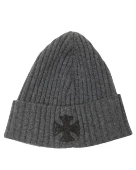 Bonnet en cachemire avec Cross Patch Chrome Hearts Plus