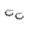 Boucles d&rsquo;oreilles créoles en forme de croix