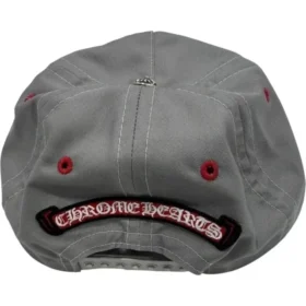 Casquette 5 panneaux Chrome Hearts Gas Station Grise