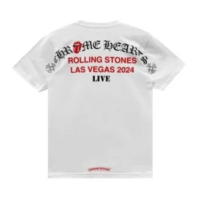 Chemise blanche Chrome Hearts Las Vegas Rolling Stones à poche