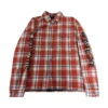 Chemise en flanelle à carreaux rouge doublée Chrome Hearts Chemise en flanelle à carreaux rouge doublée Chrome Hearts