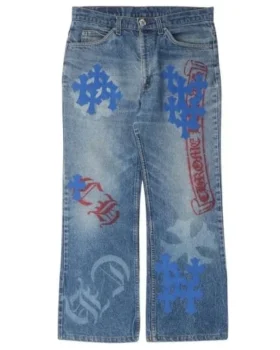 Chrome Hearts Levi’s Cross Patch Jeans