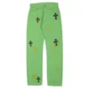 Jeans Chrome Hearts Denim vert slime Jeans Chrome Hearts Denim vert slime