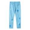 Jeans en denim bleu clair Chrome Hearts