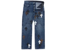Jeans Lemandik à coupe droite avec Cross Patch