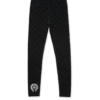 Leggings en coton noir Chrome Hearts avec imprimé multilogo gris Leggings en coton noir Chrome Hearts avec imprimé multilogo gris