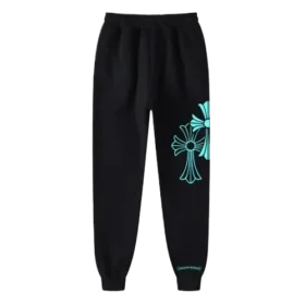 Pantalon de survêtement Chrome Hearts bleu Triple Cross