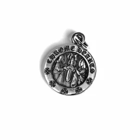 Pendentif médaillon ange rond