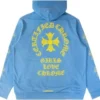 Sweat à capuche Chrome Hearts bleu sanskrit