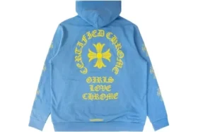 Sweat à capuche Chrome Hearts bleu sanskrit