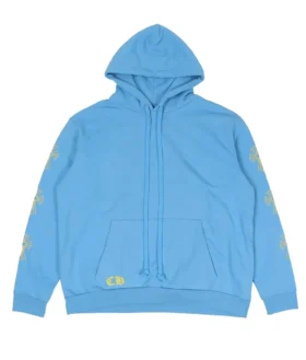 Sweat à capuche Chrome Hearts bleu sanskrit