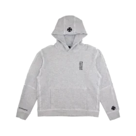 Sweat à capuche « Fuck You » avec patch en cuir