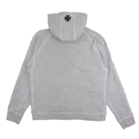 Sweat à capuche « Fuck You » avec patch en cuir
