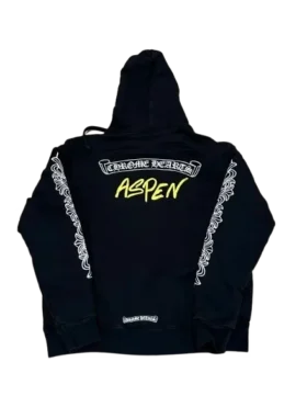 Sweat à capuche zippé Chrome Hearts Aspen noir exclusif