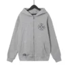 Sweat à capuche zippé Chrome Hearts Grey Cross Floral