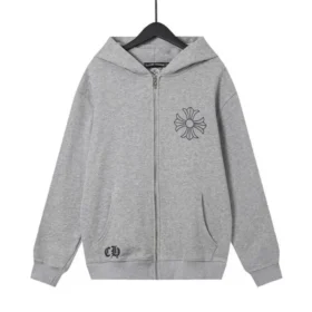 sweat capuche zipp chrome hearts grey cross floral 2 280x280 - Sweat &agrave; capuche zipp&eacute; Chrome Hearts Grey Cross Floral