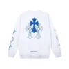 Sweat-shirt à col rond Chrome Hearts avec logo bleu