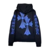 Sweats à capuche Chrome Hearts avec emblème bleu