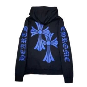 Sweats à capuche Chrome Hearts avec emblème bleu