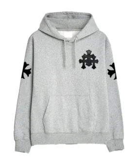 Sweats à capuche Chrome Hearts gris