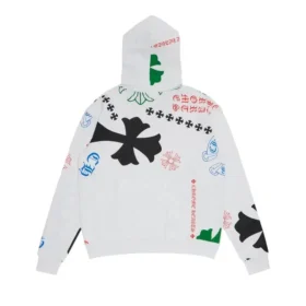 Sweats à capuche Chrome Hearts Stencil en blanc/multicolore