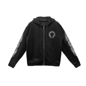 Sweats à capuche zippés Chrome Hearts F**Kyou Horseshoe Floral Sleeve