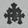 Sweats à capuche zippés Chrome Hearts Triple Leather Cross