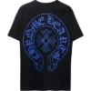 T-shirt Blue Horseshoe Chrome Hearts T-shirt Blue Horseshoe Chrome Hearts