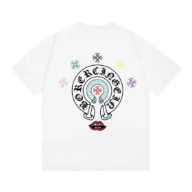 T-shirt Chrome Hearts avec motif multi-logos et lèvres