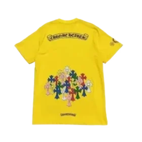 T-shirt Chrome Hearts Cemetery jaune