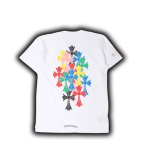 T-shirt Chrome Hearts à croix multicolore