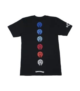 T-shirt Chrome Hearts à Horseshoe multicolore et croix droite