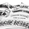 T-shirt imprimé Chrome Hearts Comme Des Garçons Blanc, Noir T-shirt imprimé Chrome Hearts Comme Des Garçons Blanc, Noir