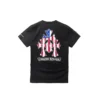 T-shirt à manches courtes Chrome Hearts avec drapeau américain et logo triple croix