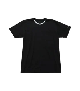 T-shirt à manches courtes Chrome Hearts avec lettres sur le col