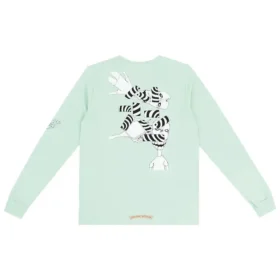 T-shirt à manches longues Chrome Hearts avec logo sur le cou