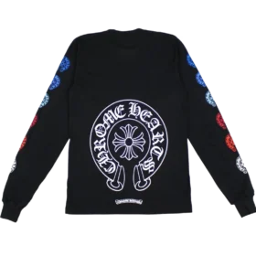 T-shirt à manches longues Chrome Hearts multicolore avec Horseshoe
