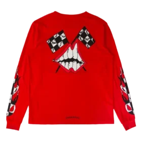 T-shirt à manches longues Chrome Hearts rouge