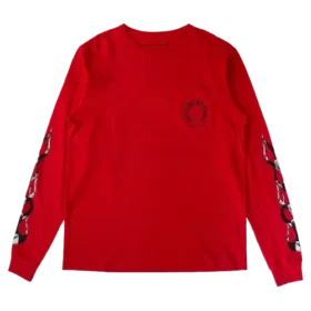 T-shirt à manches longues Chrome Hearts rouge